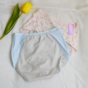 这款好穿~蝶安芬碎花高腰生理裤女月经期防侧漏安全裤姨妈裤 柔软