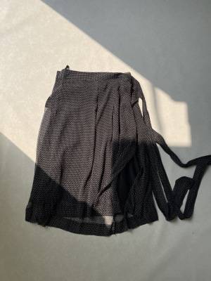 26春夏新款法式复古真丝波点印花双层雪纺半身裙女百搭中长款