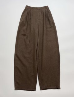 【春节不打烊】断码特价弧形弯刀剪裁高弹松紧腰毛边阔腿休闲裤女