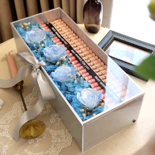 情人节有钱花现金礼盒肥牛卷花束diy材料人民币现金花盒生日礼物