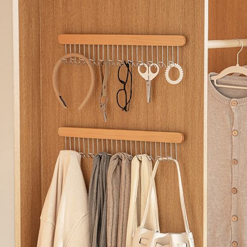 内衣家用收纳多功能神器实木丝巾