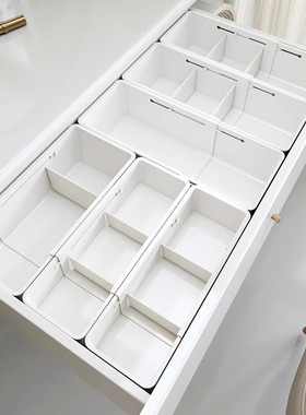 药物收纳盒医药箱可伸缩抽屉式分类整理盒常用药品家用分隔储物盒