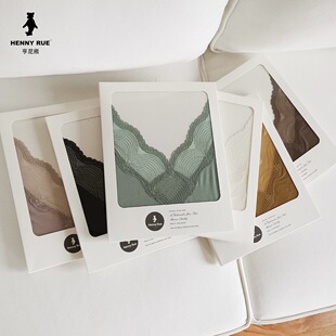 发热纱大V领蕾丝轻薄内搭女保暖套装 RUE小熊2019年秋冬新款 HENNY