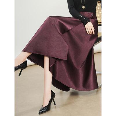 一片式缎面半身裙女秋季