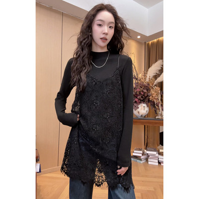 小静静一会【吊带蕾丝裙