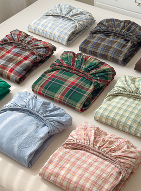 特价！100%全棉色织水洗棉床单床笠 学生宿舍床单 四季可用柔软