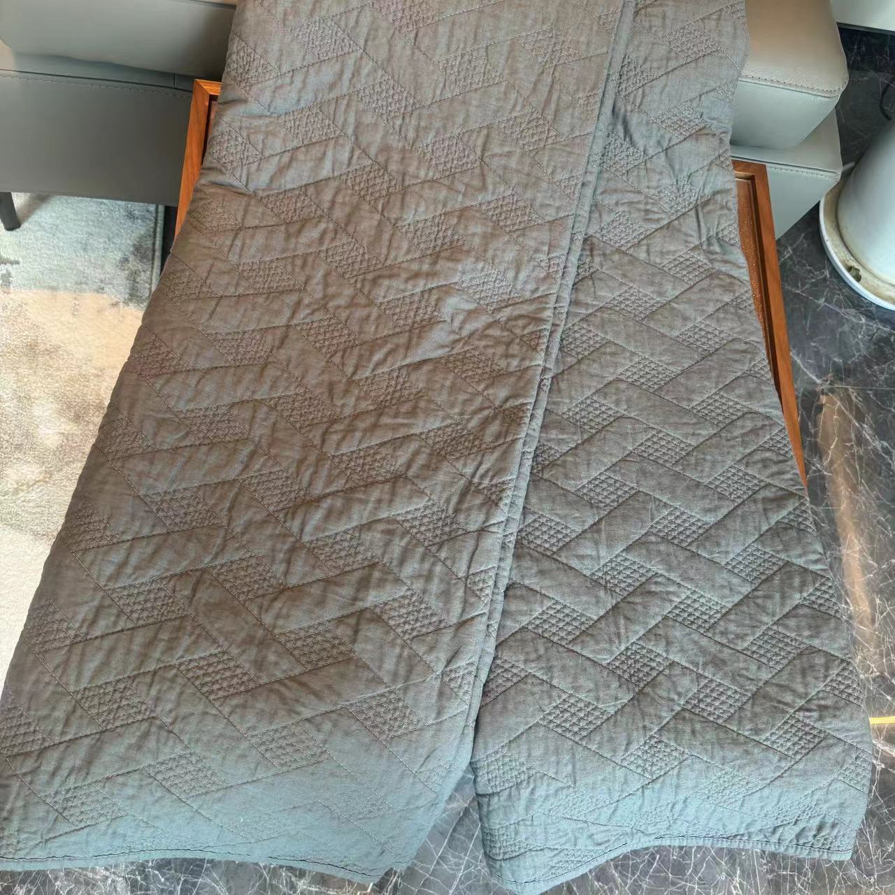 纯色简约大气纯棉夹棉花