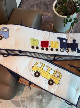 外贸~卡通！！纯棉精美贴布绣婴儿床防撞床围25*400cm