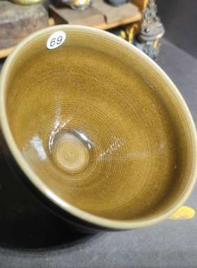 陆金喜龙窑柴烧帝王绿建盏