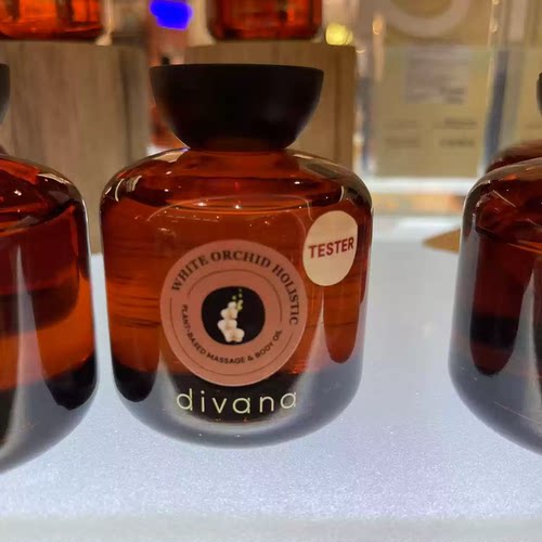 新版现货泰国divana按摩精油夜之皇后茉莉生姜芒果玫瑰100ml保湿