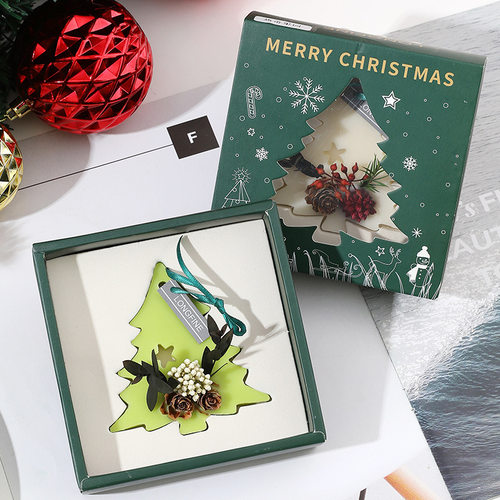 圣诞树香薰蜡片礼盒留香