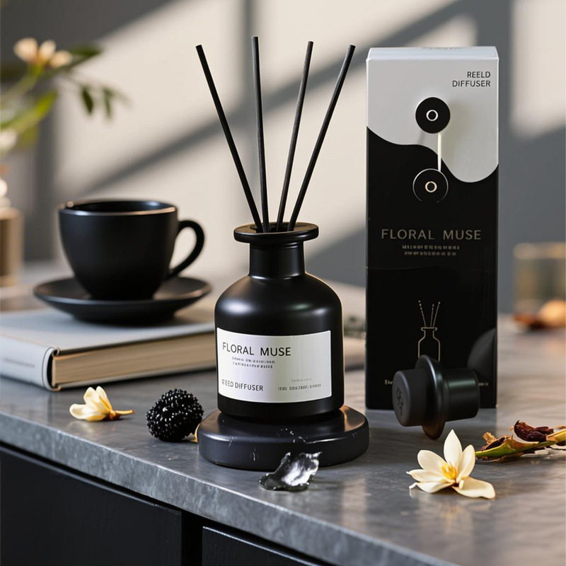 茉莉无火香薰摆件室内高级感香氛栀子花香薰精油家用厕所除臭香熏