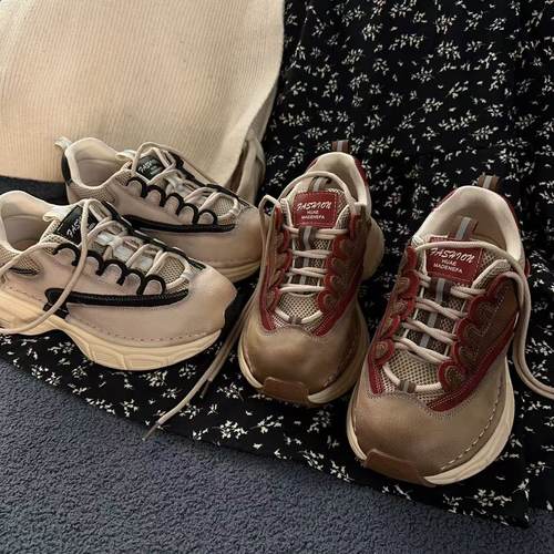 【琪琪和小哥-拼色老爹鞋】