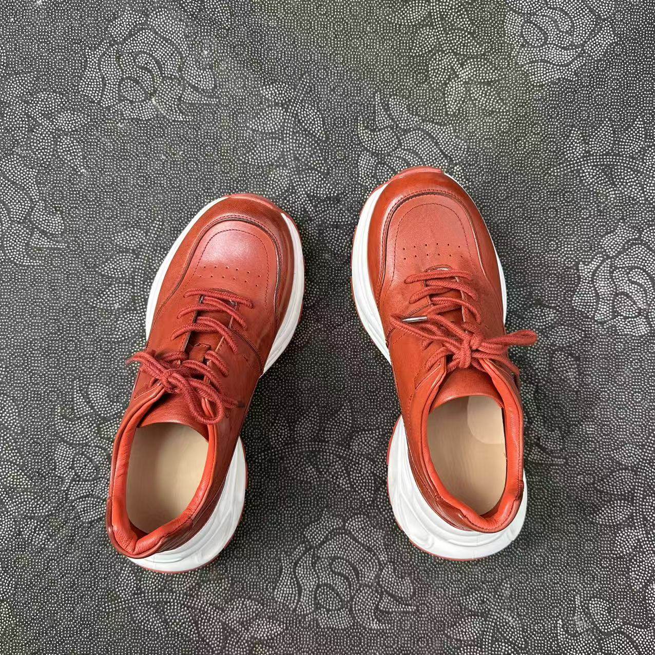 琪琪小哥-2026新款重工水洗马皮增高轻便厚底英伦风老爹鞋皮鞋女,女鞋,老爹鞋,淘宝优惠券,粉丝福利购,淘宝优惠卷