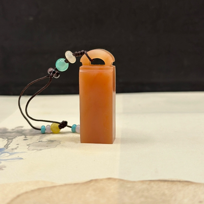 一物一拍篆刻印石章料印章篆刻石精美老挝石如意钮章印章