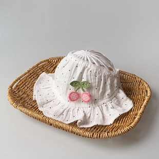 婴儿宝宝儿童帽子可爱公主薄款超萌防晒夏季空顶胎帽护囟脑门遮阳