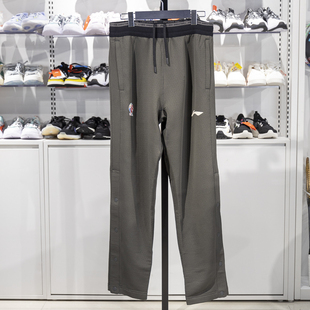 CBA专业篮球系列保暖直筒运动裤 新款 AKLU537 2024冬季 李宁男子卫裤