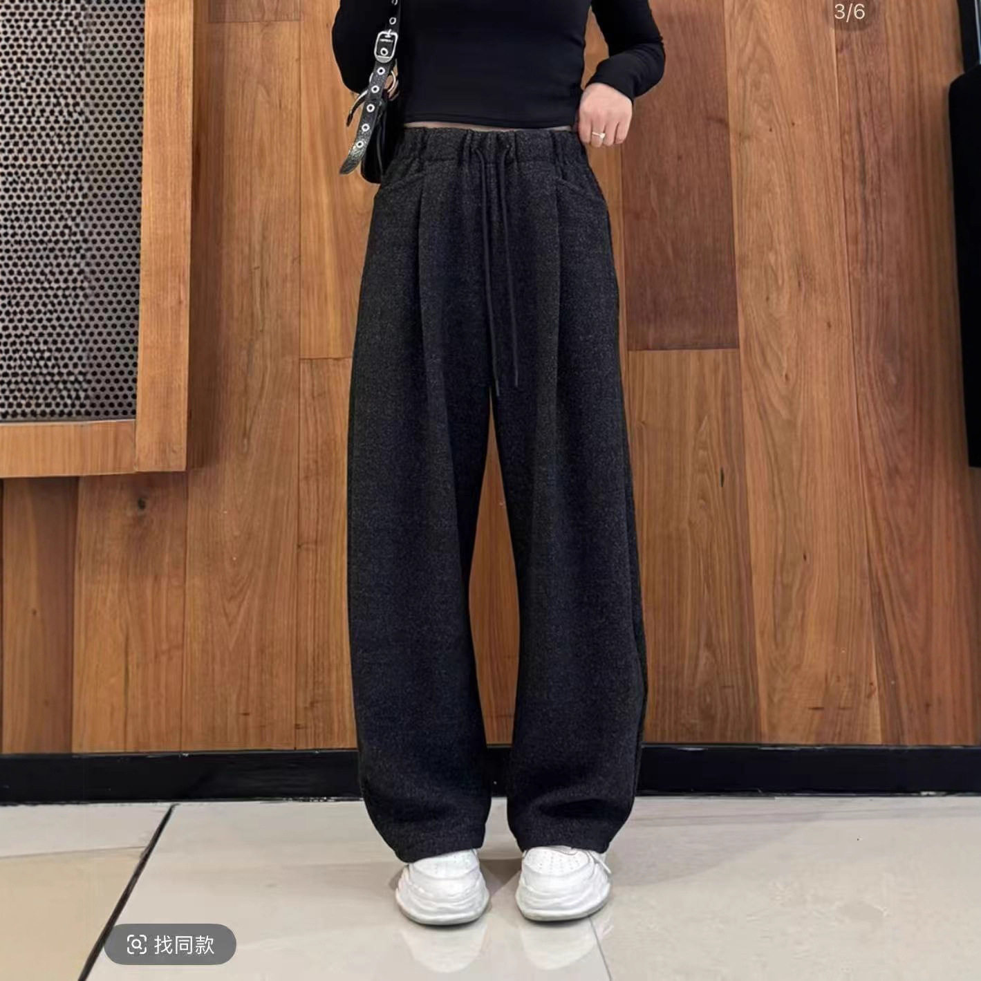 25年冬款棉裤慵懒风云朵绒棉裤加绒加厚女新款宽松显瘦韩版弯刀裤