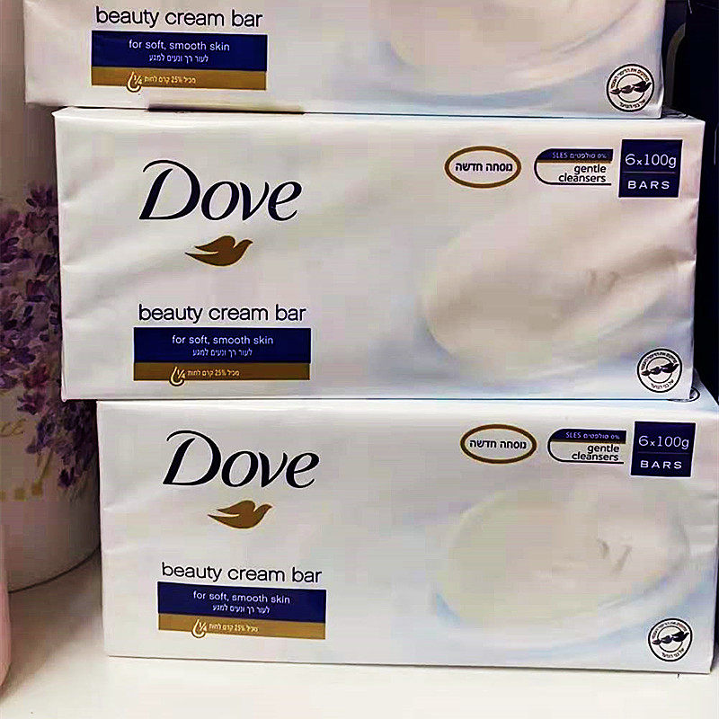 香港购 Dove/多芬香皂 beauty bar柔嫩洁肤块 90G*6 滋润保湿