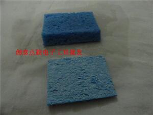 。蓝色加厚型烙铁清洁海绵 耐高温耐磨海绵55*55*14 烙铁海绵 海