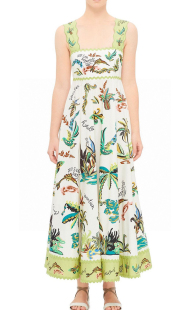 吊带麻料连衣裙仙女裙 新款 ALEMAIS 2025夏季