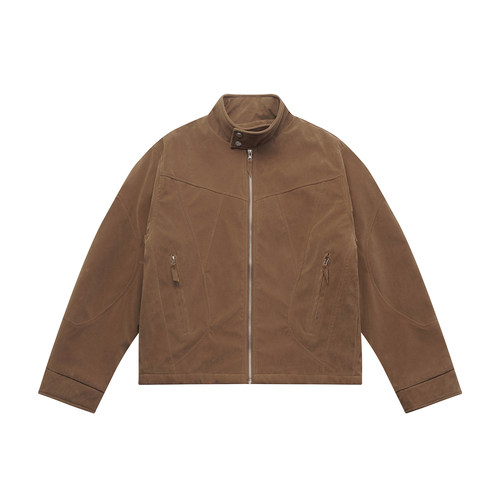 地卜师 2025皮衣男结构加厚加棉潮流外套做旧夹克美式复古皮棉衣