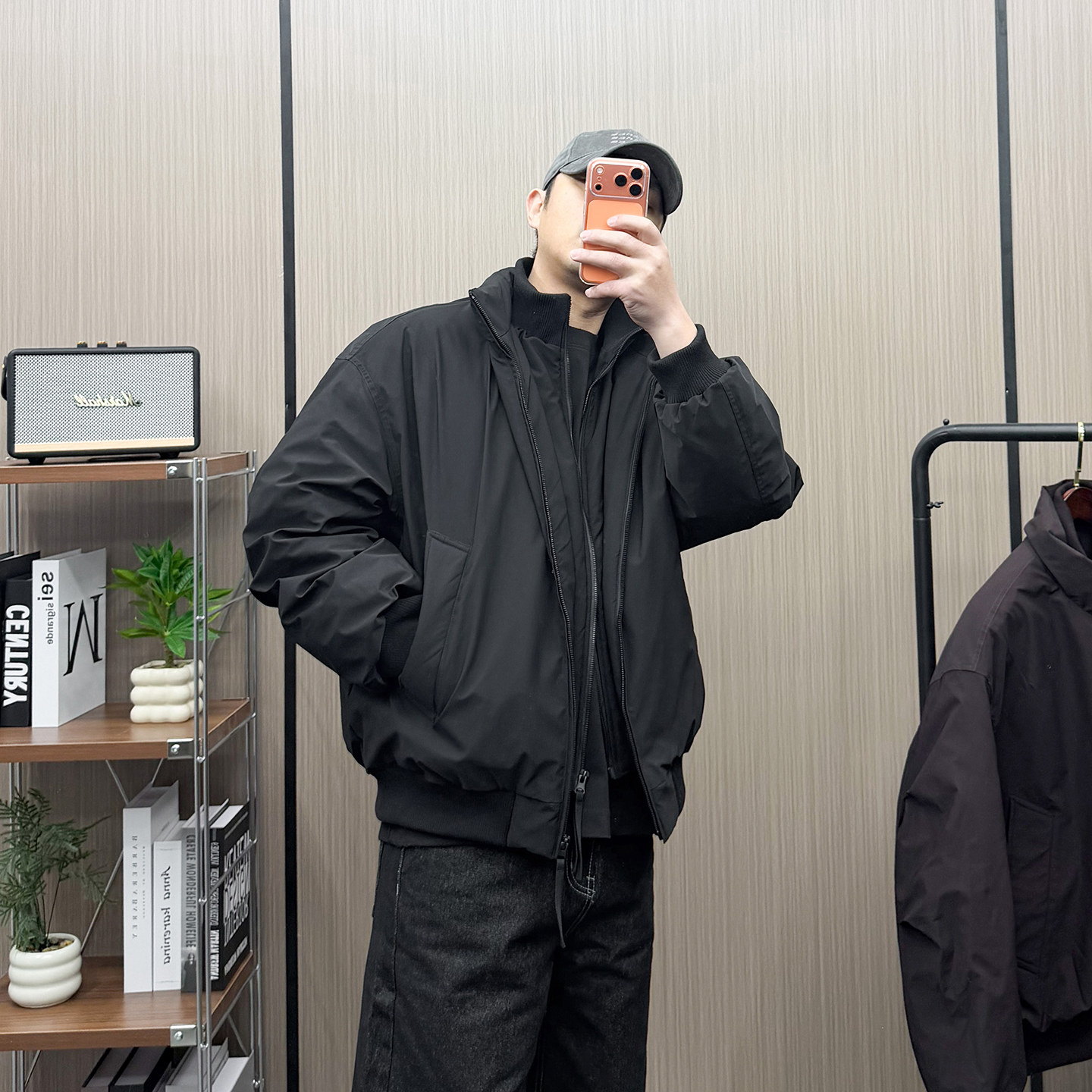 地卜师 美式复古立领假两件羽绒服男宽松口袋工装90白鸭绒外套,男装,羽绒服,淘宝优惠券,粉丝福利购,淘宝优惠卷