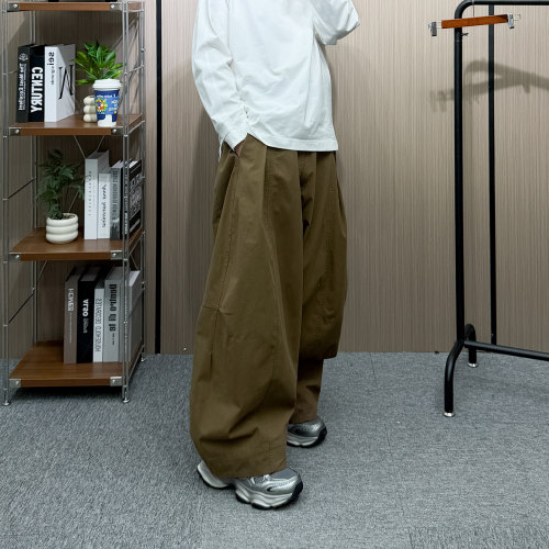 地卜师 立体廓形弯刀裤男春季2026超火的工装裤宽松美式休闲裤潮