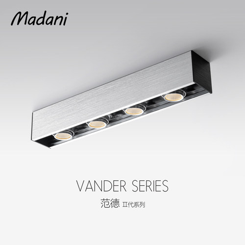 麦丹妮长条明装斗胆射灯客厅