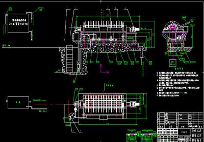 陶瓷过滤机全套CAD图纸通用生产制造图纸环保机械图纸