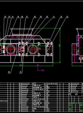 12010液压对辊制砂机辊压机高压辊磨机全套CAD生产制造图纸