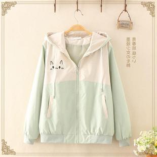 初中学生春秋季薄款棒球服12-15岁13大童14少女孩16工装短外套17