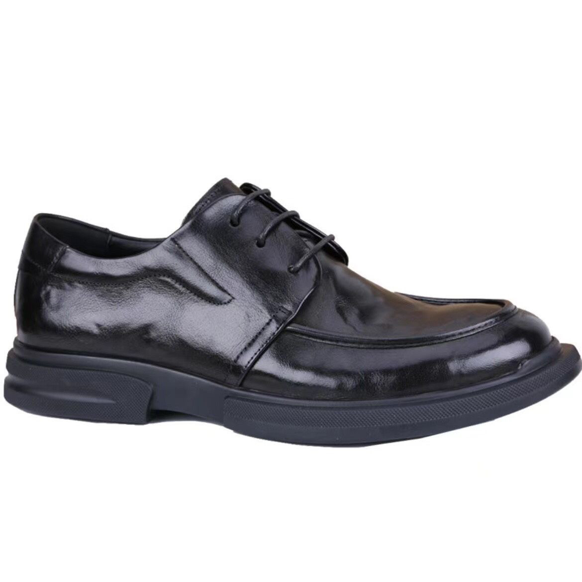 W578高端男鞋休闲皮鞋男士真皮气垫商务正装皮鞋系带百搭大众时尚