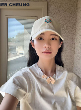 ESTHER CHEUNG小众帽子复古棒球帽大头围美式鸭舌帽深顶显脸小夏