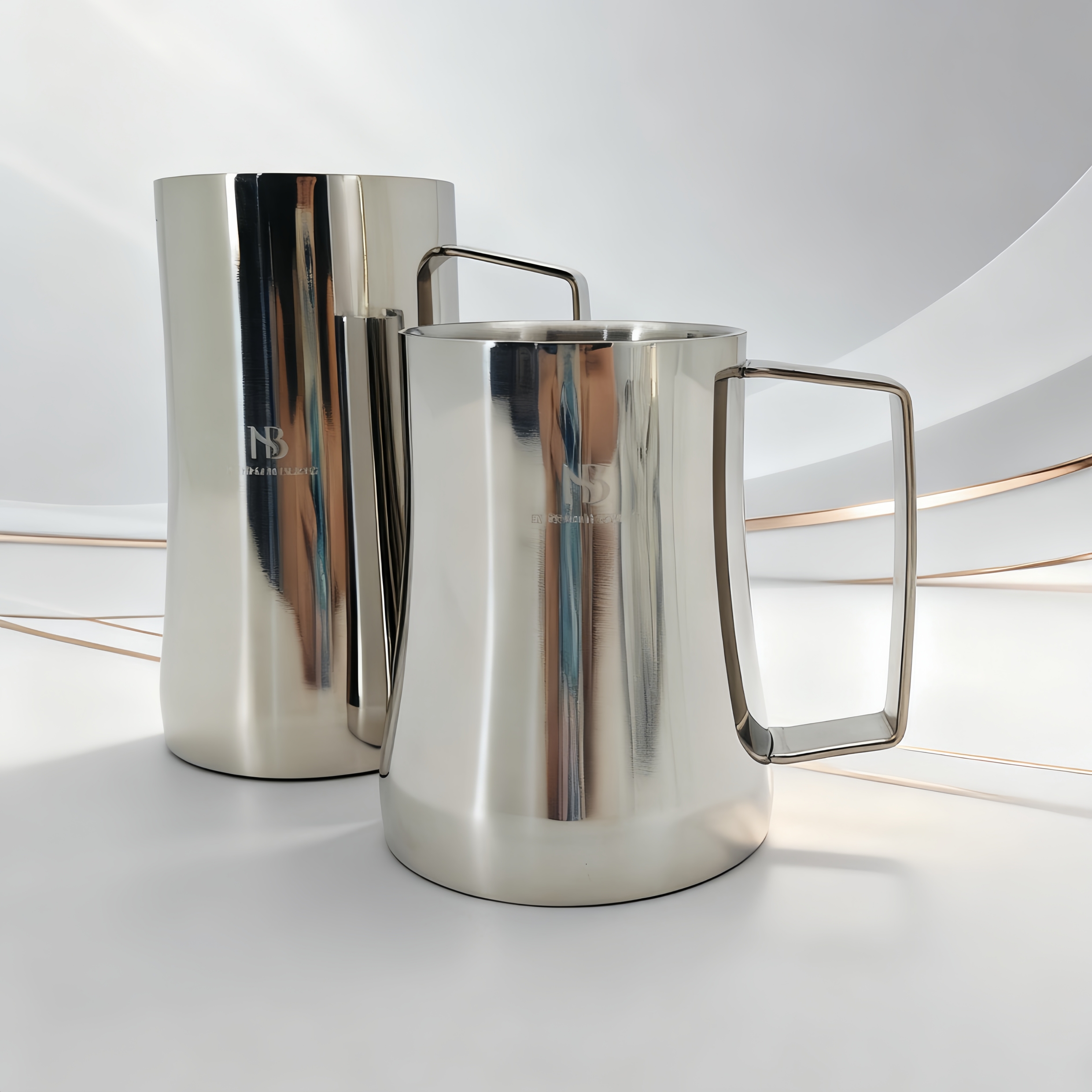 BH304不锈钢隔热双层扎啤杯