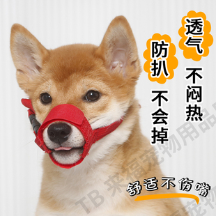 狗狗嘴套防咬防乱叫乱吃嘴罩中大型柯基柴犬防乱舔可喝水宠物口罩