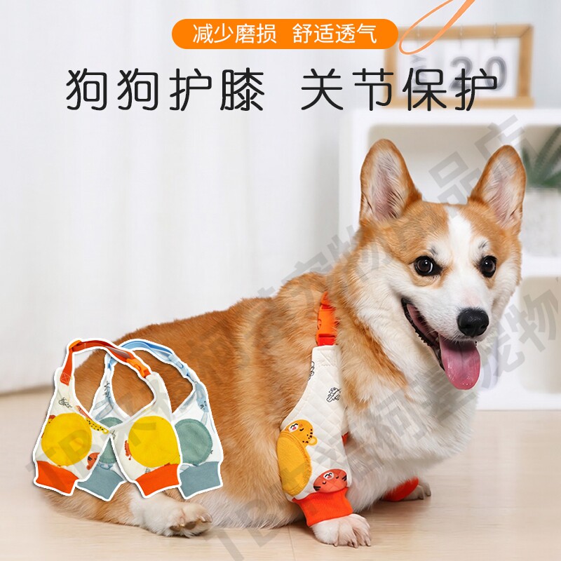 狗狗护肘关节套柯基柴犬护膝袖套关节保护套宠物护肘衣防脏狗腿套