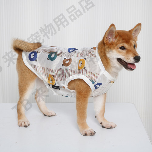 狗狗衣服夏季薄款小型犬柯基柴犬宠物背心防晒防掉毛夏天宠物用品