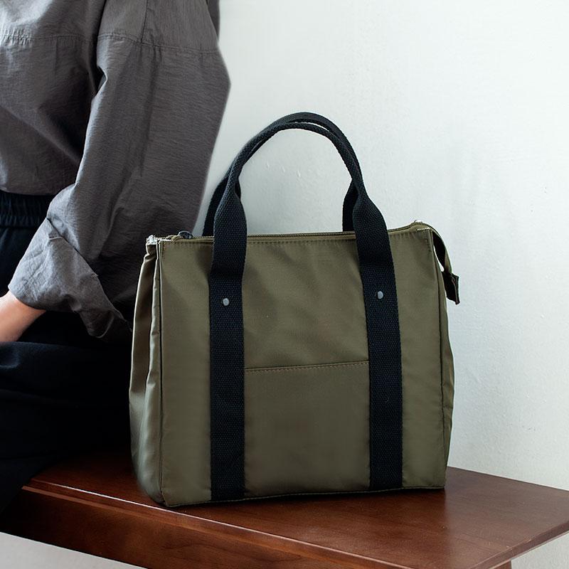 日式饭盒袋上班族手提大容量加厚铝箔保温袋高颜值防水通勤便当包