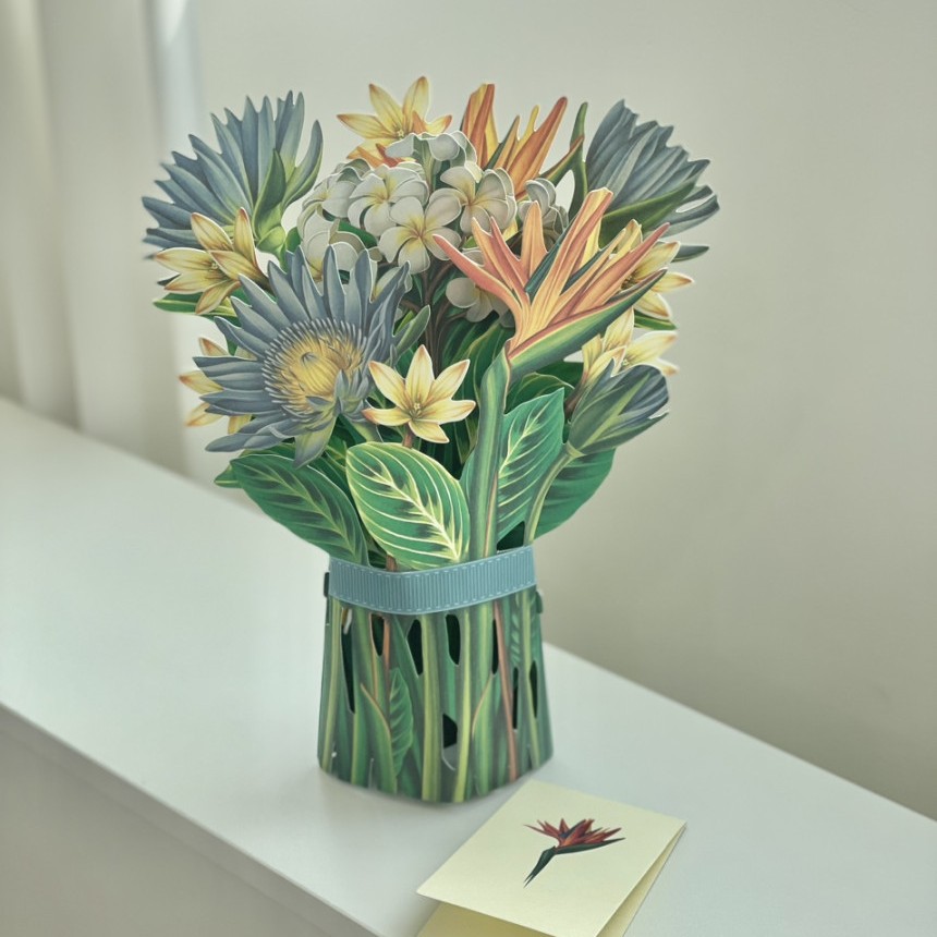 教师节贺卡感恩节立体大花束卡片中秋节伴手礼物包装创意韩国贺卡