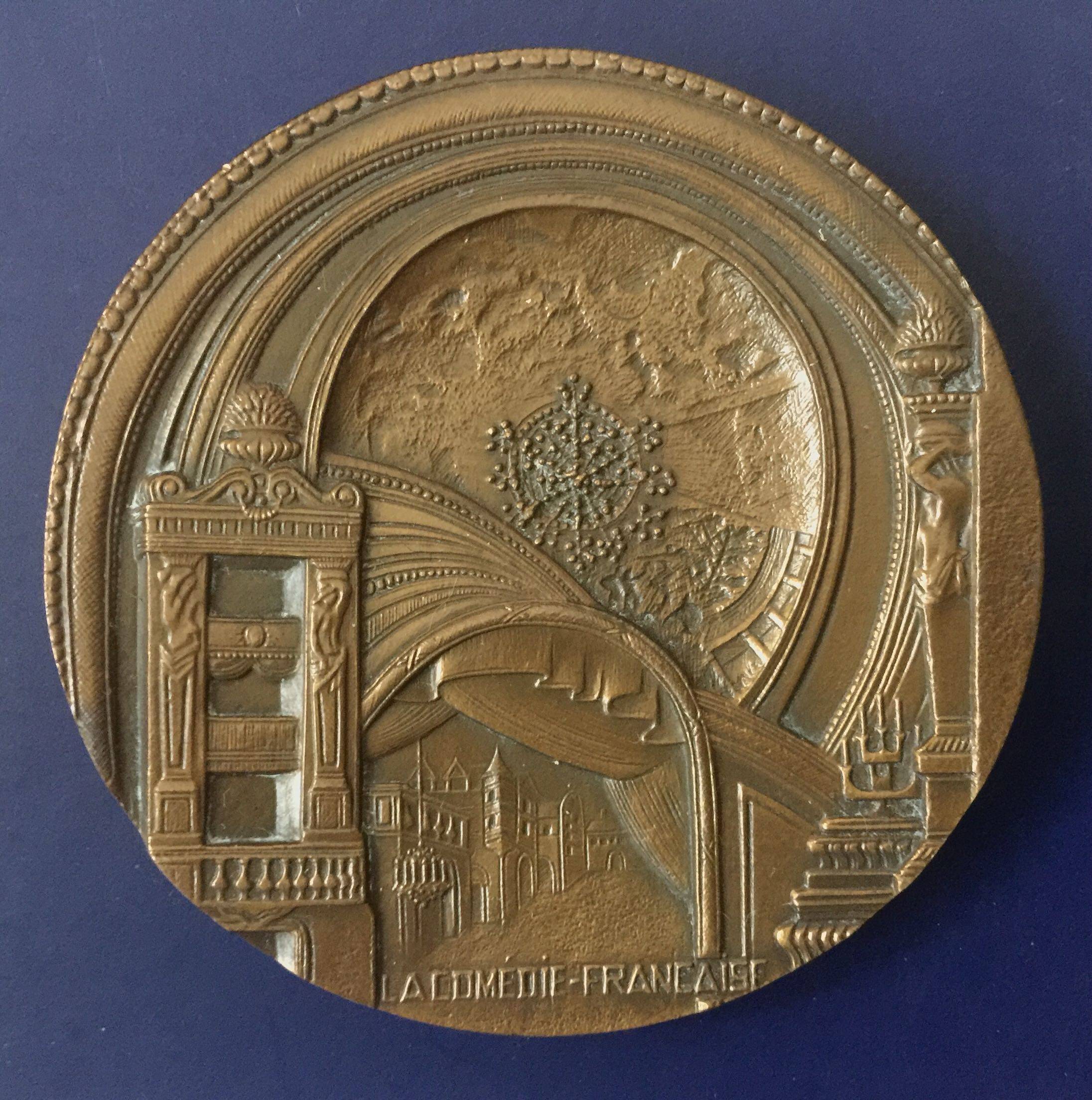 法国大铜章-杜甫莱精品-小喜剧院-原版好品!