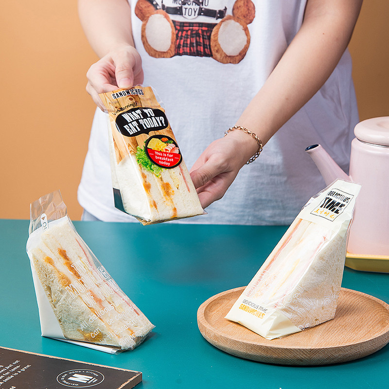 三明治烘焙一次性三角蛋糕包装袋