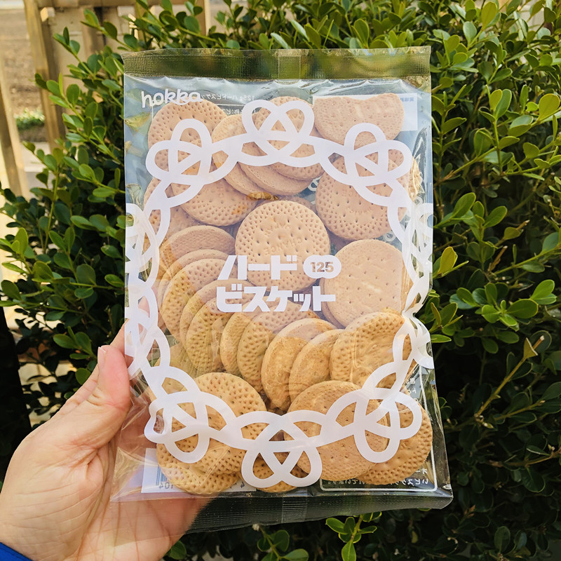 包邮满5件日本进口零食品 北陆脆圆饼干 酥脆牛奶经典脆圆饼干