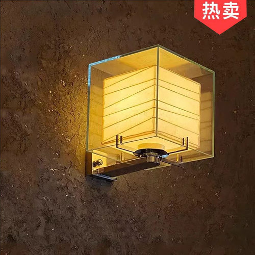 卧室床头轻奢壁灯壁灯设计款酒店过道走廊灯日式民宿客厅背景墙灯
