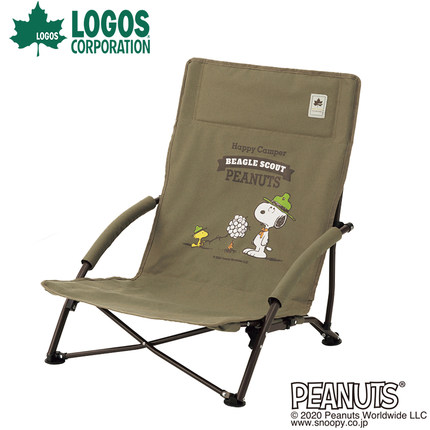 logos联名史努比亲子户外露营椅便携午休折叠椅椅沙滩椅躺椅