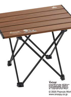 logos联名史努比户外折叠桌轻便小桌野餐桌露营桌便携易收纳