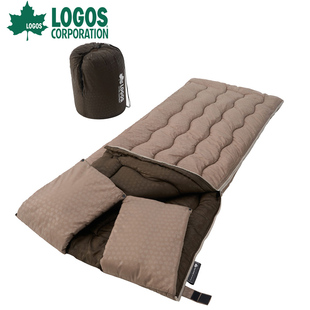 日本logos户外抗菌睡袋成人加厚防寒秋冬午休可拼接便携式羽绒棉