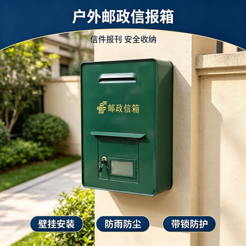 创意信箱室外别墅防雨家用信报箱挂墙创意壁挂式大号复古邮箱邮筒