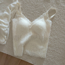 法法的蕾丝保暖背心 加棉抗静电常呵护自带胸垫亲肤磨毛秋冬吊带