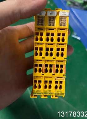 倍福EL6900模块，实物图，成色漂亮，功能完好！黄色外壳，